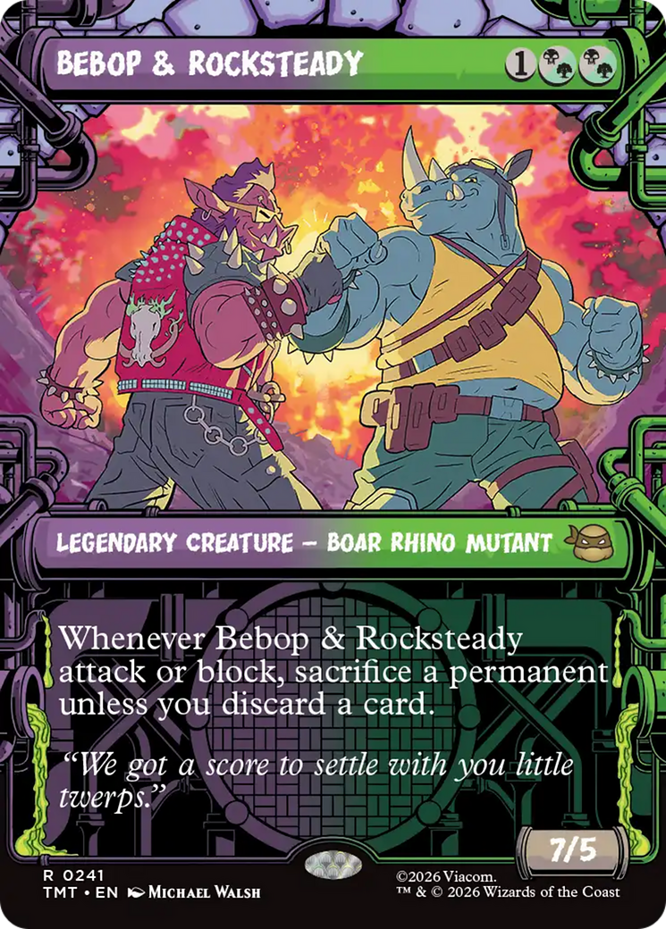 Bebop & Rocksteady (Showcase) [Teenage Mutant Ninja Turtles] MTG Single Magic: The Gathering | Red Claw Gaming