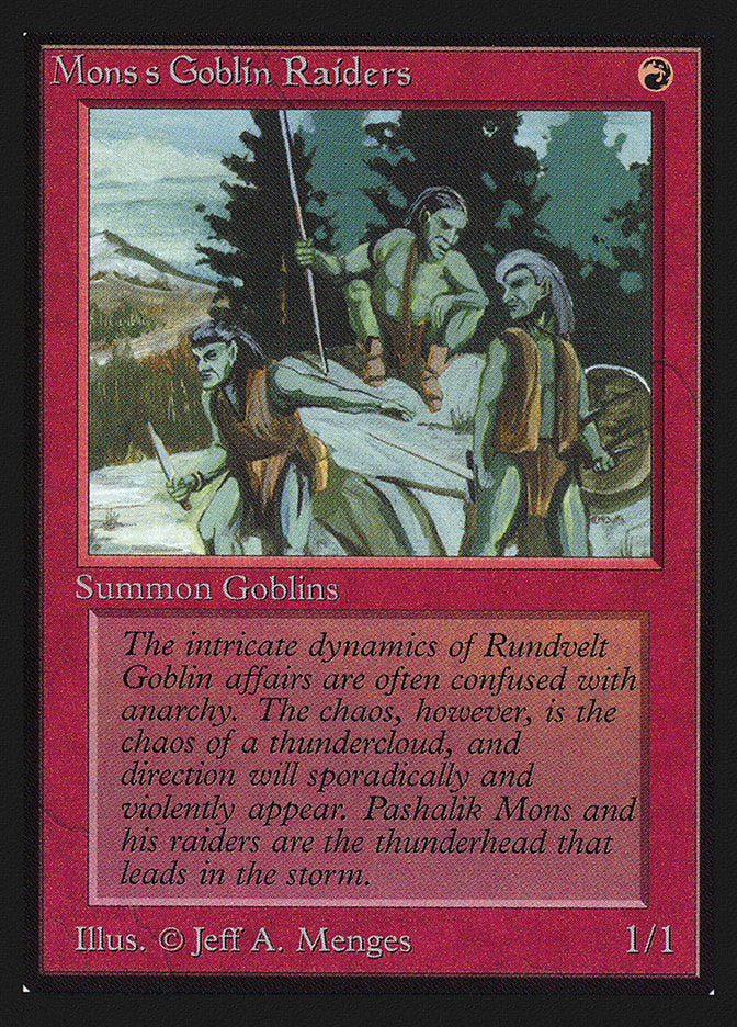 Mons's Goblin Raiders [International Collectors' Edition] MTG Single Magic: The Gathering | Red Claw Gaming