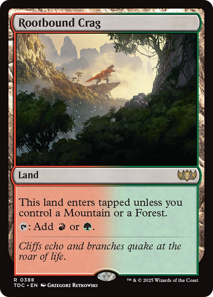 Rootbound Crag [Tarkir: Dragonstorm Commander] MTG Single Magic: The Gathering | Red Claw Gaming