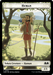 Human // Food (0010) Double-Sided Token [Wilds of Eldraine Tokens] MTG Single Magic: The Gathering | Red Claw Gaming