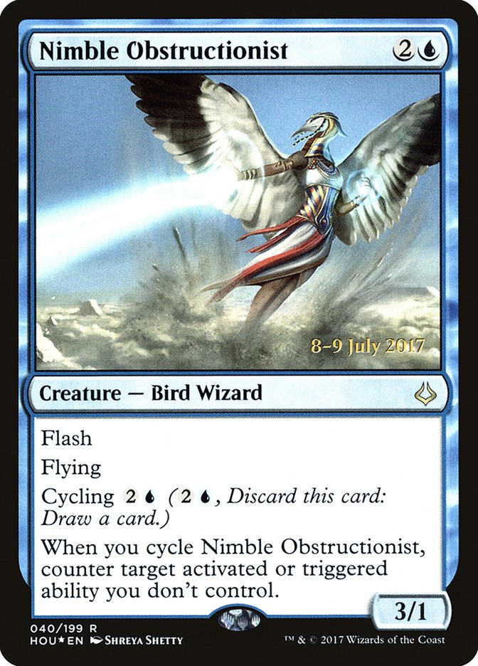 Nimble Obstructionist [Hour of Devastation Prerelease Promos] MTG Single Magic: The Gathering | Red Claw Gaming