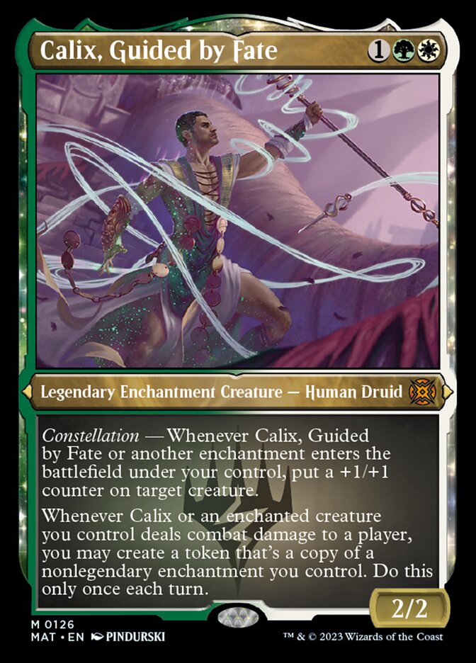 Calix, Guided by Fate (Foil Etched) [March of the Machine: The Aftermath] MTG Single Magic: The Gathering | Red Claw Gaming
