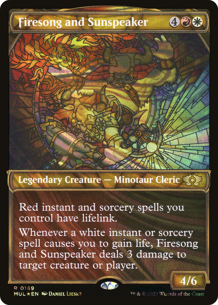 Firesong and Sunspeaker (Halo Foil) [Multiverse Legends] MTG Single Magic: The Gathering | Red Claw Gaming