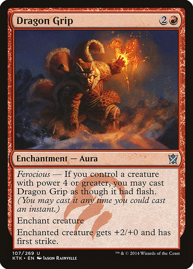 Dragon Grip [Khans of Tarkir] MTG Single Magic: The Gathering | Red Claw Gaming