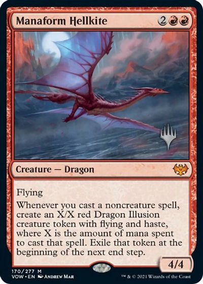 Manaform Hellkite (Promo Pack) [Innistrad: Crimson Vow Promos] MTG Single Magic: The Gathering | Red Claw Gaming