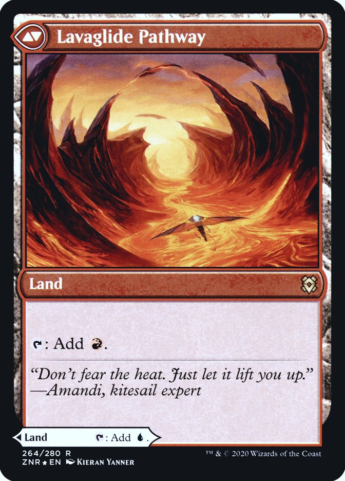 Riverglide Pathway // Lavaglide Pathway [Zendikar Rising Prerelease Promos] MTG Single Magic: The Gathering | Red Claw Gaming