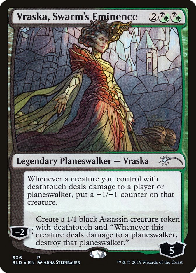 Vraska, Swarm's Eminence (Stained Glass) [Secret Lair Drop Promos] MTG Single Magic: The Gathering | Red Claw Gaming