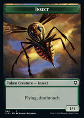 Wolf // Insect Double-Sided Token [Commander Legends: Battle for Baldur's Gate Tokens] MTG Single Magic: The Gathering | Red Claw Gaming