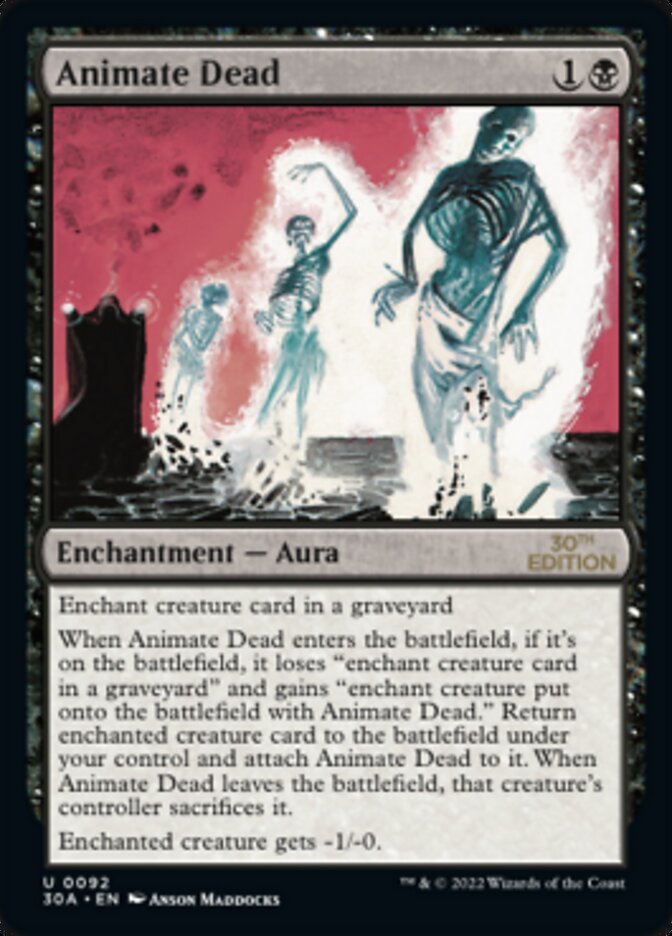 Animate Dead [30th Anniversary Edition] MTG Single Magic: The Gathering | Red Claw Gaming