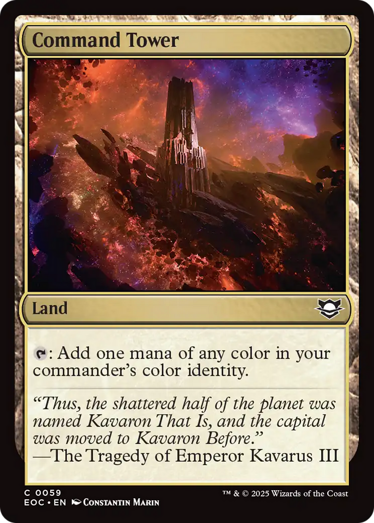 Command Tower [Edge of Eternities Commander] MTG Single Magic: The Gathering | Red Claw Gaming