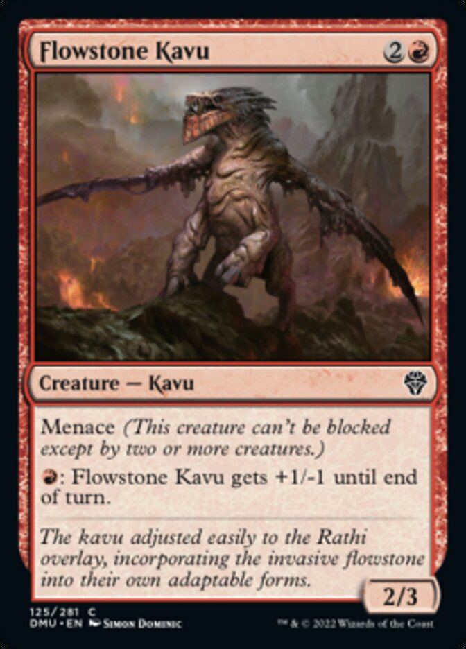 Flowstone Kavu [Dominaria United] MTG Single Magic: The Gathering | Red Claw Gaming