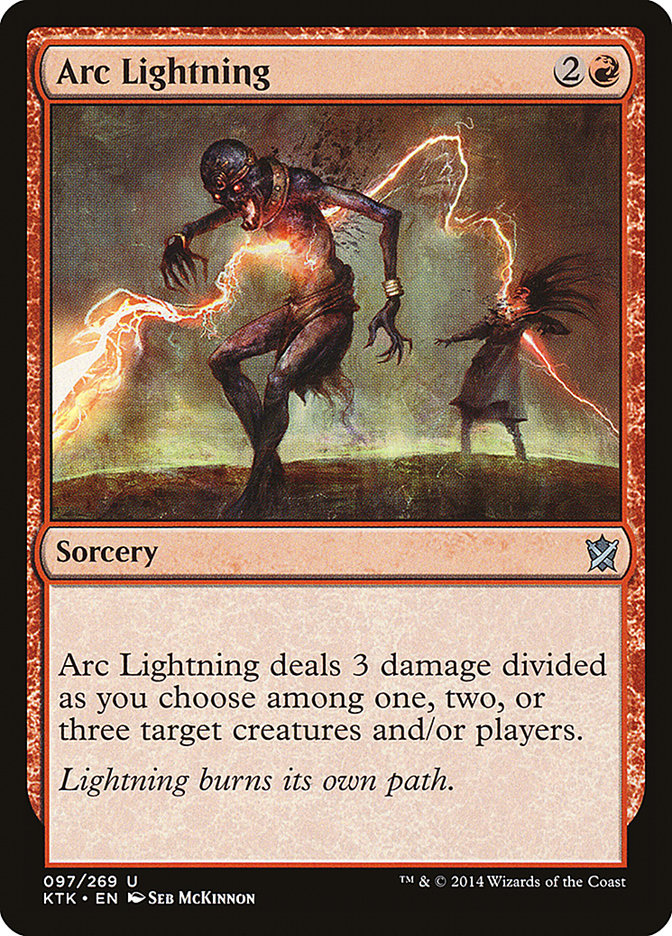 Arc Lightning [Khans of Tarkir] MTG Single Magic: The Gathering | Red Claw Gaming
