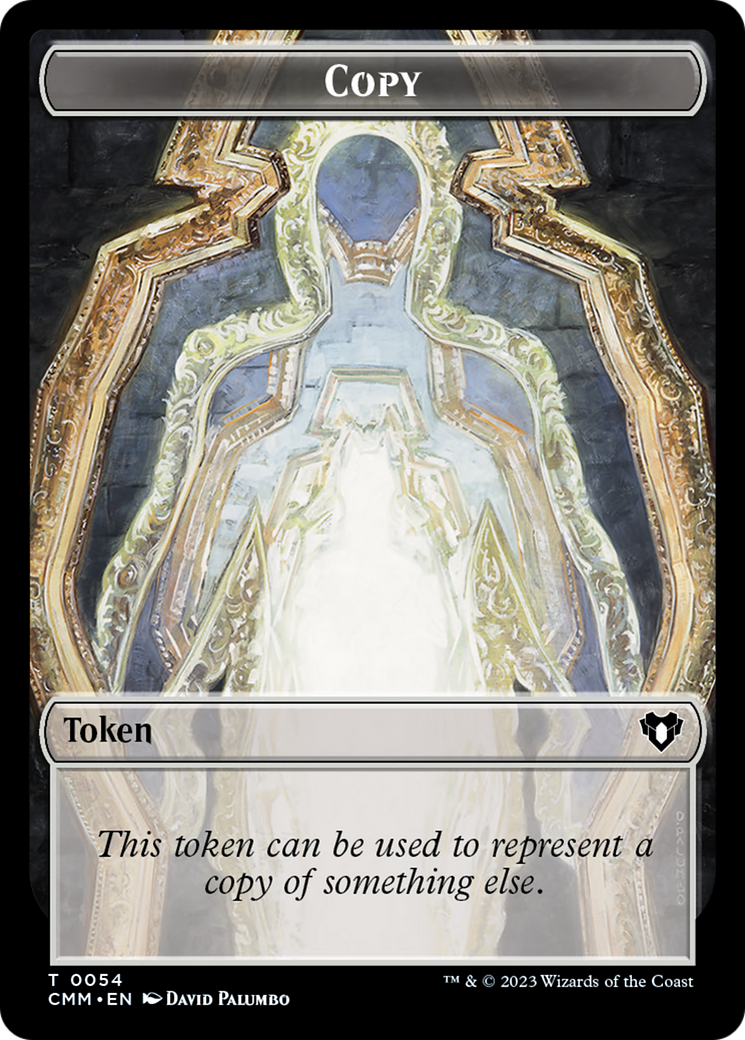 Copy (54) // Human Soldier Double-Sided Token [Commander Masters Tokens] MTG Single Magic: The Gathering | Red Claw Gaming