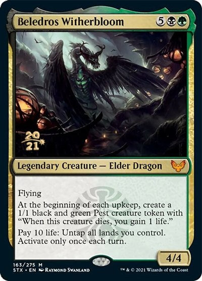Beledros Witherbloom [Strixhaven: School of Mages Prerelease Promos] MTG Single Magic: The Gathering | Red Claw Gaming