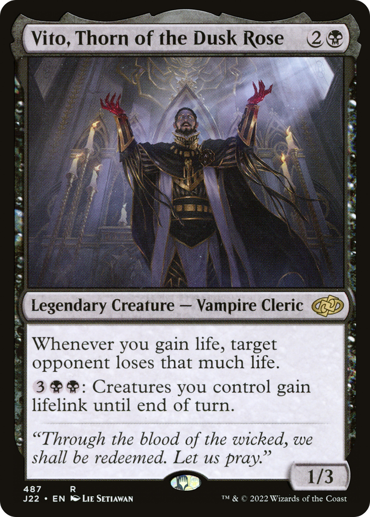 Vito, Thorn of the Dusk Rose [Jumpstart 2022] MTG Single Magic: The Gathering | Red Claw Gaming