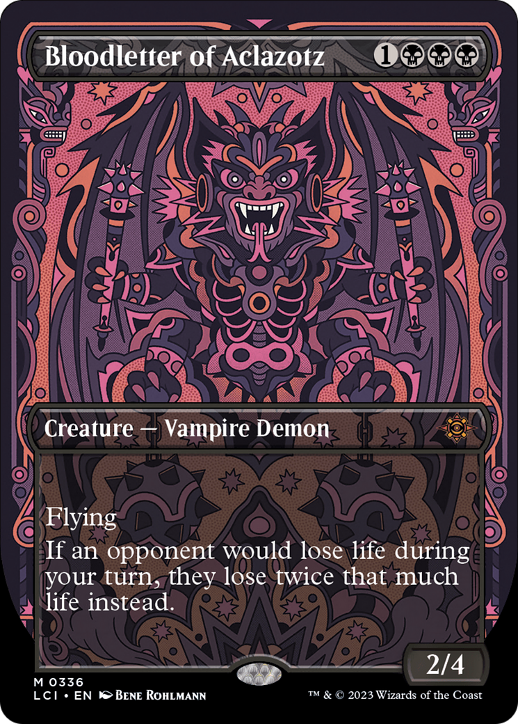 Bloodletter of Aclazotz (Borderless) [The Lost Caverns of Ixalan] MTG Single Magic: The Gathering    | Red Claw Gaming