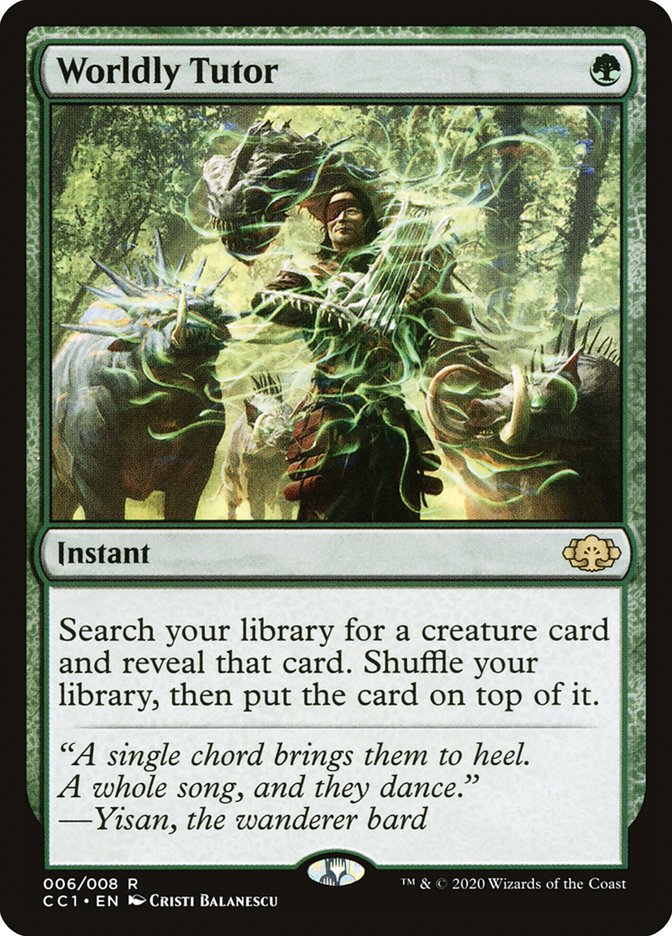 Worldly Tutor [Commander Collection: Green] MTG Single Magic: The Gathering | Red Claw Gaming