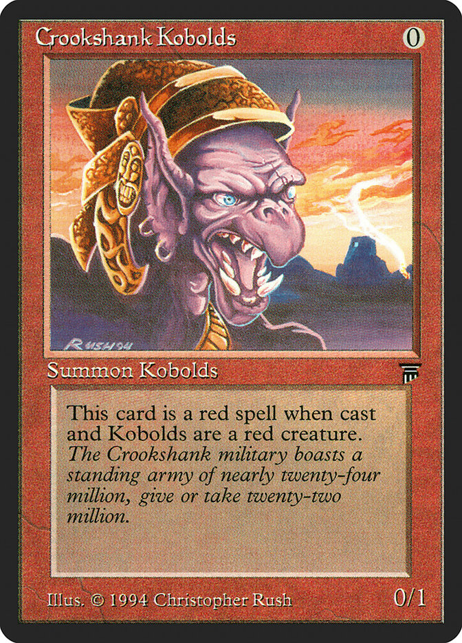 Crookshank Kobolds [Legends] MTG Single Magic: The Gathering | Red Claw Gaming