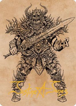 Sarevok, Deathbringer Art Card (Gold-Stamped Signature) [Commander Legends: Battle for Baldur's Gate Art Series] MTG Single Magic: The Gathering | Red Claw Gaming