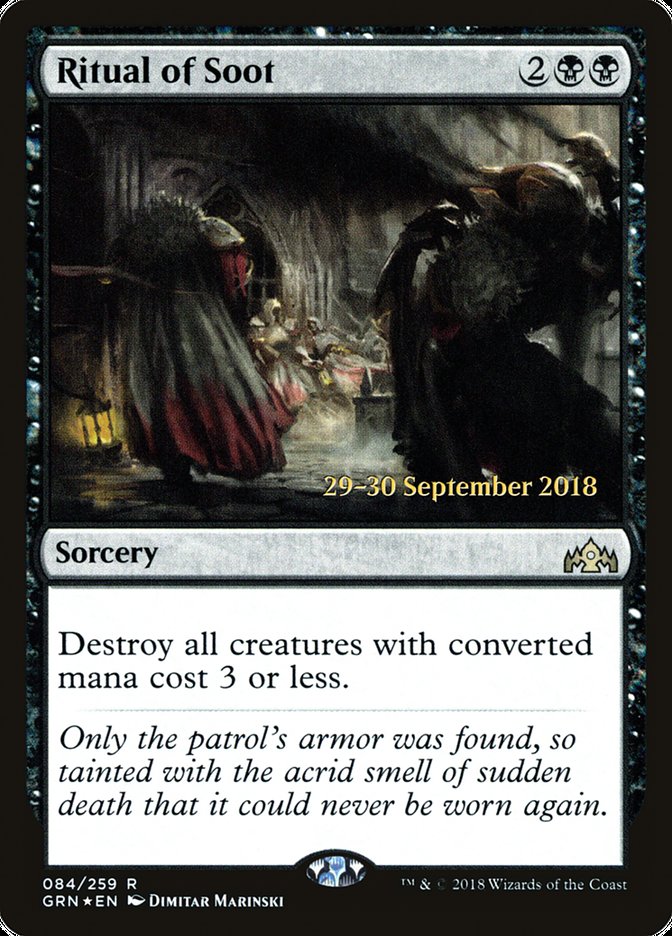Ritual of Soot [Guilds of Ravnica Prerelease Promos] MTG Single Magic: The Gathering | Red Claw Gaming