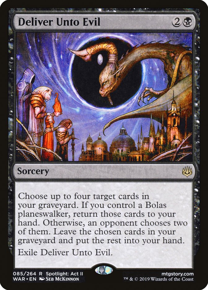 Deliver Unto Evil [War of the Spark] MTG Single Magic: The Gathering | Red Claw Gaming