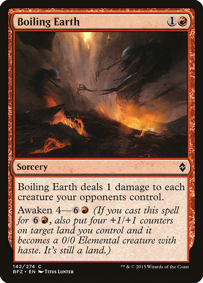 Boiling Earth [Battle for Zendikar] MTG Single Magic: The Gathering | Red Claw Gaming