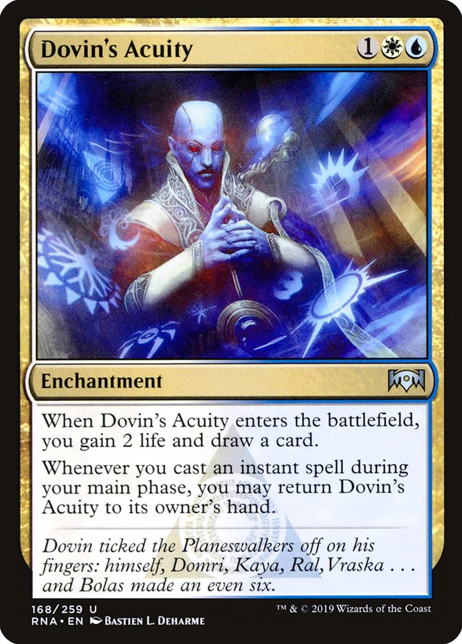 Dovin's Acuity [Ravnica Allegiance] MTG Single Magic: The Gathering | Red Claw Gaming