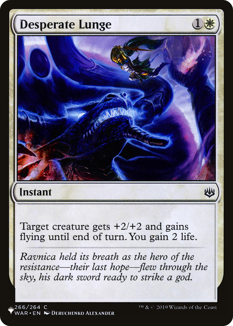 Desperate Lunge [The List] MTG Single Magic: The Gathering | Red Claw Gaming