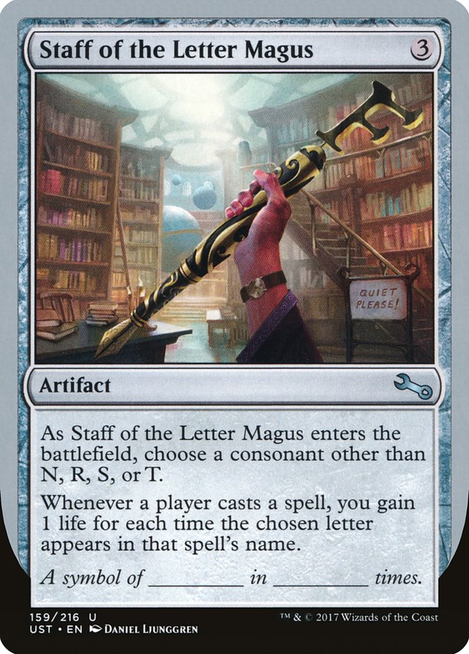 Staff of the Letter Magus [Unstable] MTG Single Magic: The Gathering | Red Claw Gaming