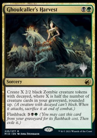 Ghoulcaller's Harvest (Promo Pack) [Innistrad: Midnight Hunt Promos] MTG Single Magic: The Gathering | Red Claw Gaming