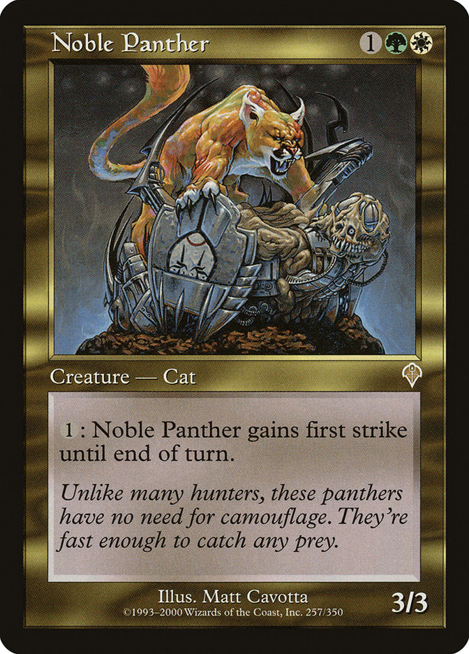 Noble Panther [Invasion] MTG Single Magic: The Gathering | Red Claw Gaming