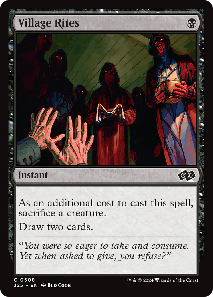 Village Rites [Foundations Jumpstart] MTG Single Magic: The Gathering | Red Claw Gaming