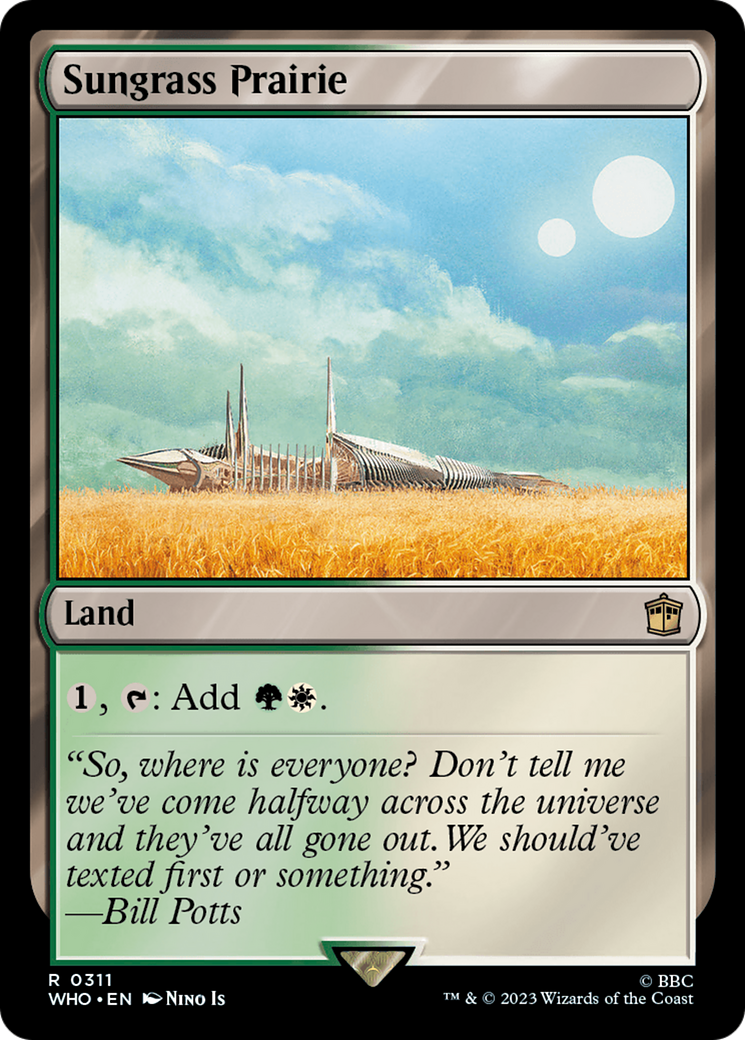 Sungrass Prairie [Doctor Who] MTG Single Magic: The Gathering | Red Claw Gaming