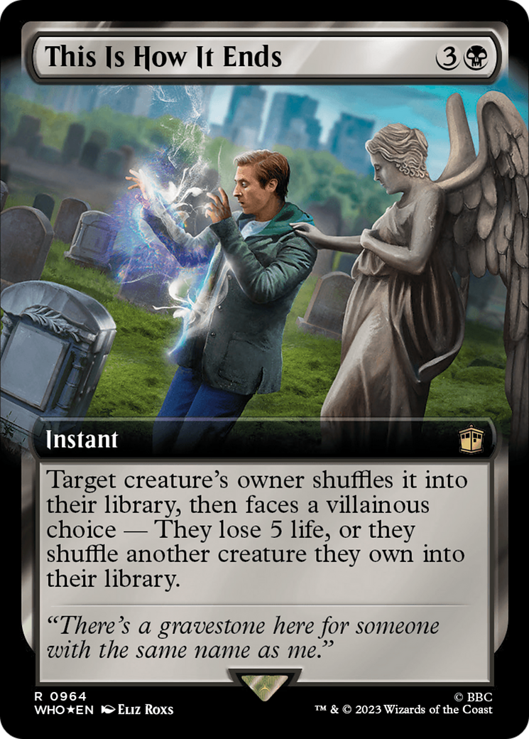 This Is How It Ends (Extended Art) (Surge Foil) [Doctor Who] MTG Single Magic: The Gathering | Red Claw Gaming