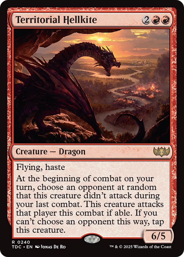Territorial Hellkite [Tarkir: Dragonstorm Commander] MTG Single Magic: The Gathering | Red Claw Gaming
