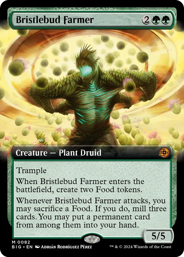 Bristlebud Farmer (Extended Art) [Outlaws of Thunder Junction: The Big Score] MTG Single Magic: The Gathering | Red Claw Gaming