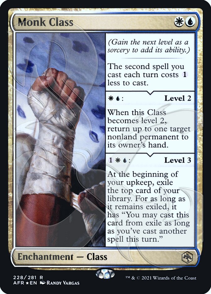 Monk Class (Ampersand Promo) [Dungeons & Dragons: Adventures in the Forgotten Realms Promos] MTG Single Magic: The Gathering | Red Claw Gaming