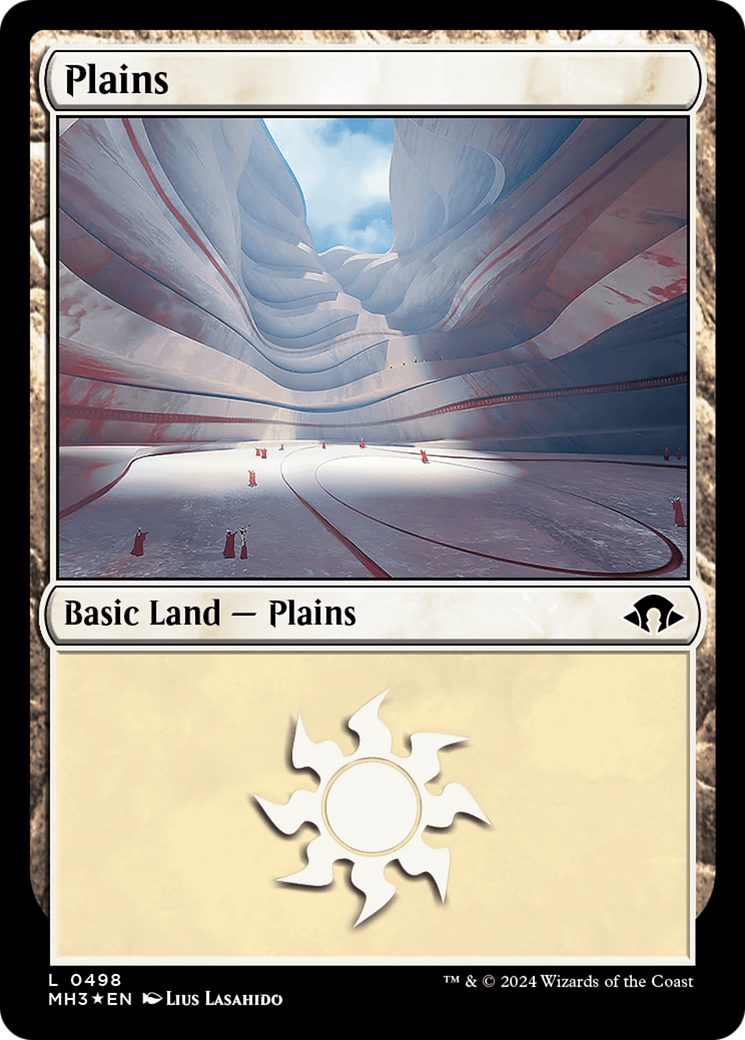 Plains (0498) (Ripple Foil) [Modern Horizons 3] MTG Single Magic: The Gathering    | Red Claw Gaming