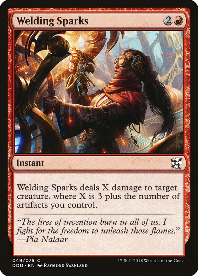 Welding Sparks [Duel Decks: Elves vs. Inventors] MTG Single Magic: The Gathering | Red Claw Gaming