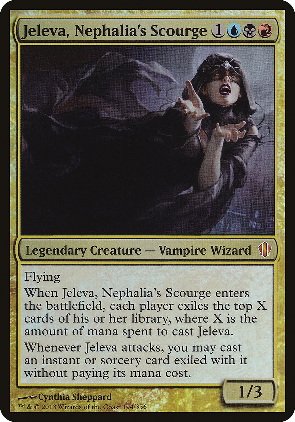 Jeleva, Nephalia's Scourge (Oversized) [Commander 2013 Oversized] MTG Single Magic: The Gathering | Red Claw Gaming