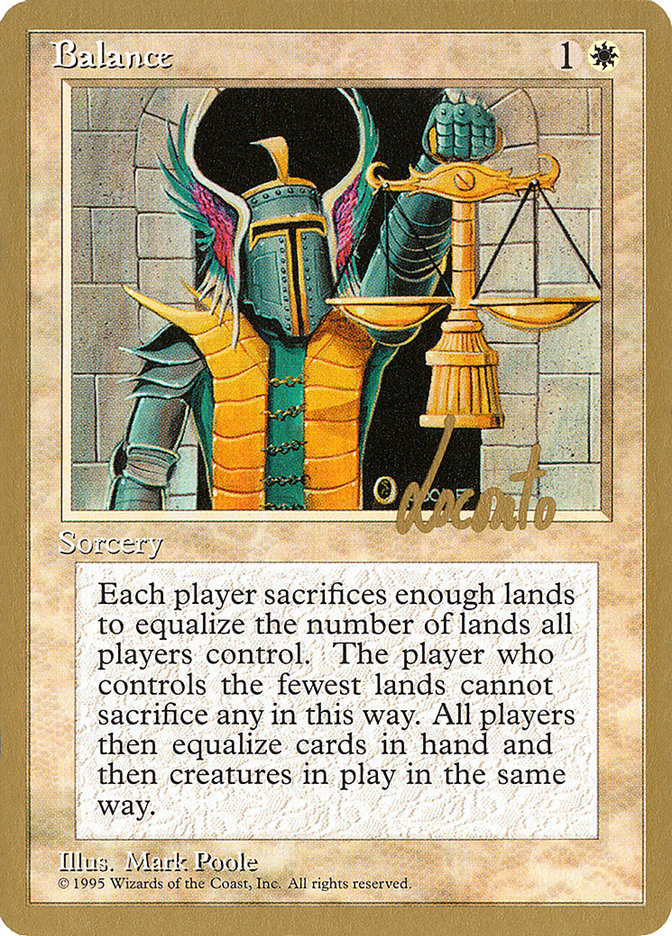 Balance (Michael Loconto) [Pro Tour Collector Set] MTG Single Magic: The Gathering | Red Claw Gaming
