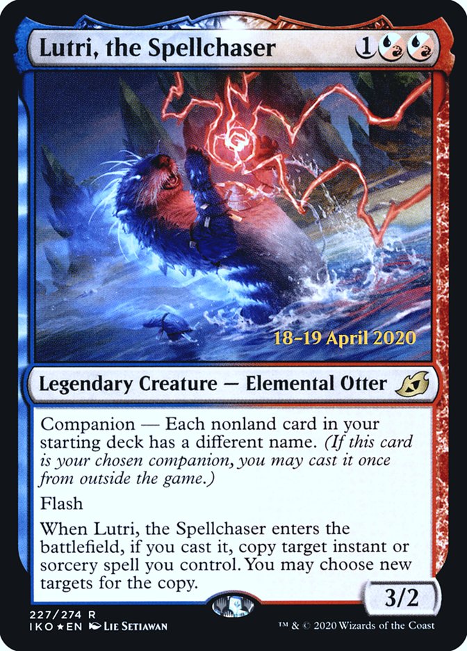 Lutri, the Spellchaser [Ikoria: Lair of Behemoths Prerelease Promos] MTG Single Magic: The Gathering | Red Claw Gaming