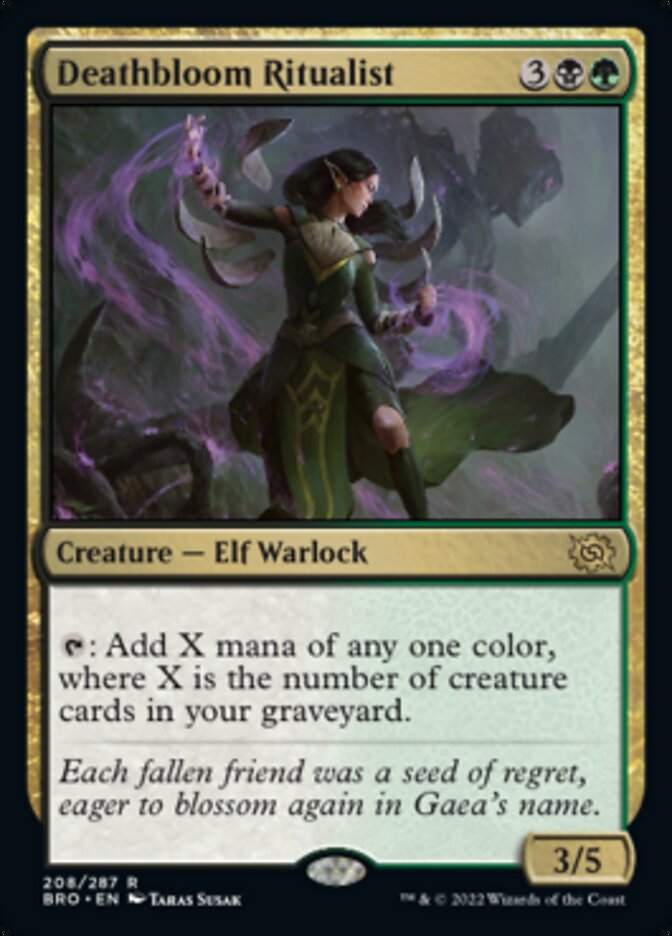 Deathbloom Ritualist [The Brothers' War] MTG Single Magic: The Gathering | Red Claw Gaming
