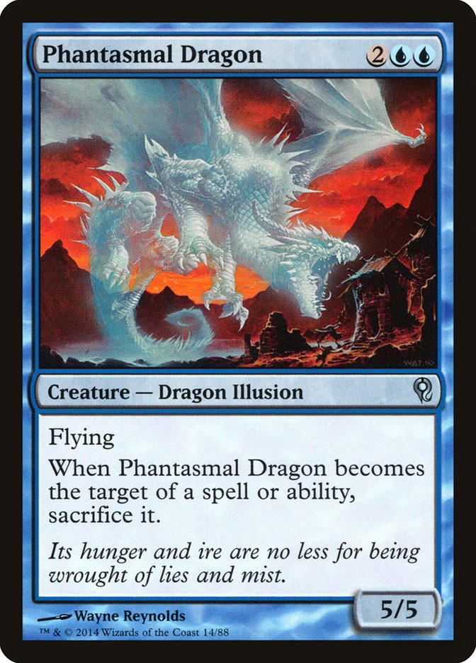 Phantasmal Dragon [Duel Decks: Jace vs. Vraska] MTG Single Magic: The Gathering    | Red Claw Gaming