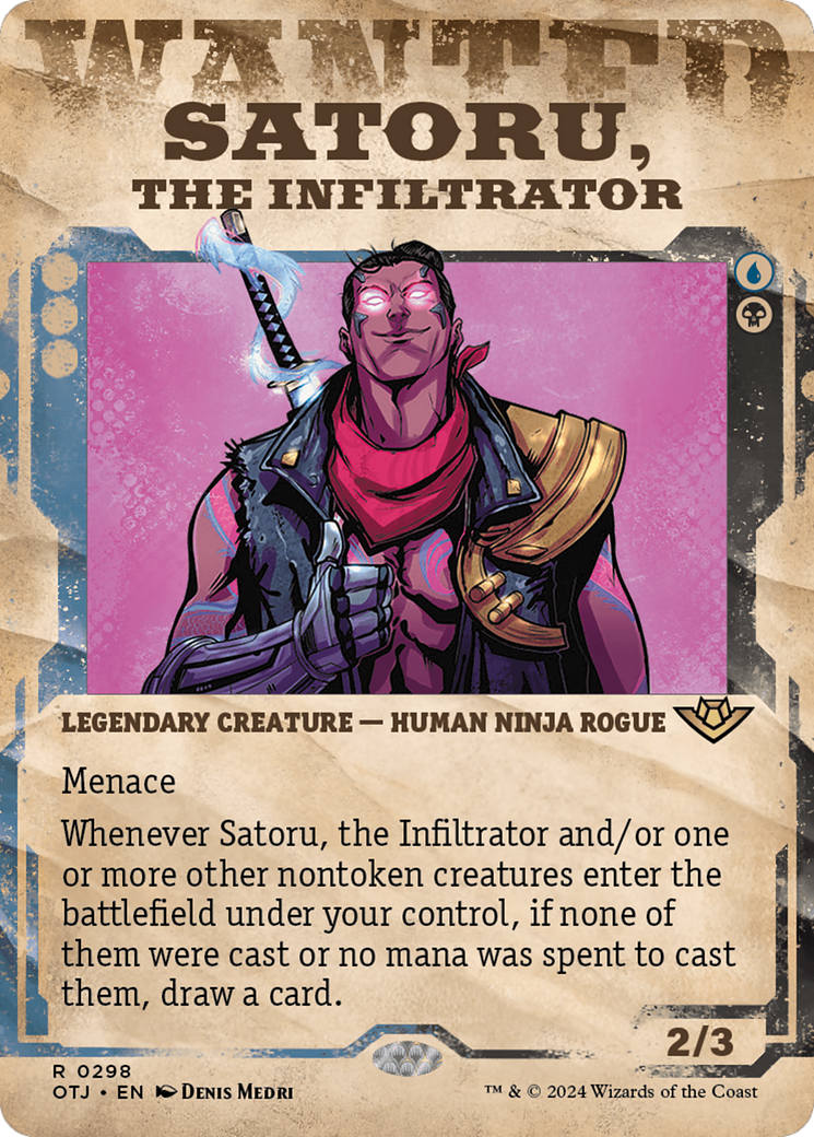 Satoru, the Infiltrator (Showcase) [Outlaws of Thunder Junction] MTG Single Magic: The Gathering    | Red Claw Gaming