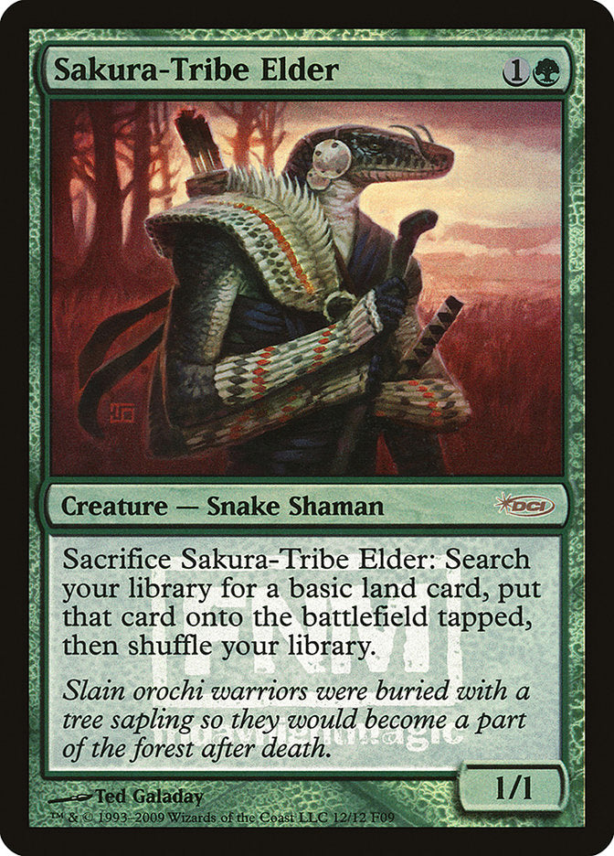 Sakura-Tribe Elder [Friday Night Magic 2009] MTG Single Magic: The Gathering | Red Claw Gaming