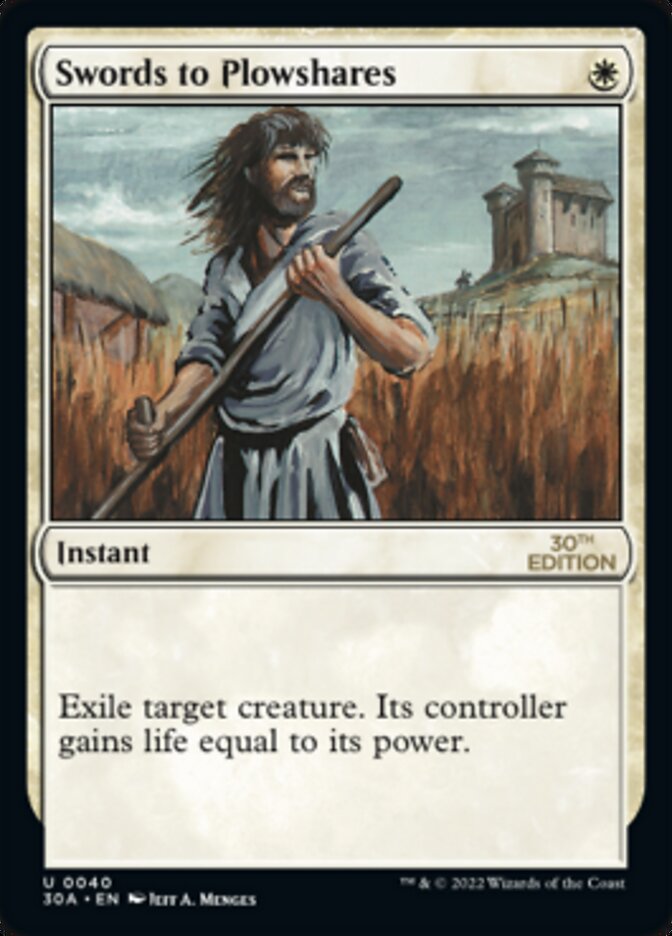 Swords to Plowshares [30th Anniversary Edition] MTG Single Magic: The Gathering | Red Claw Gaming