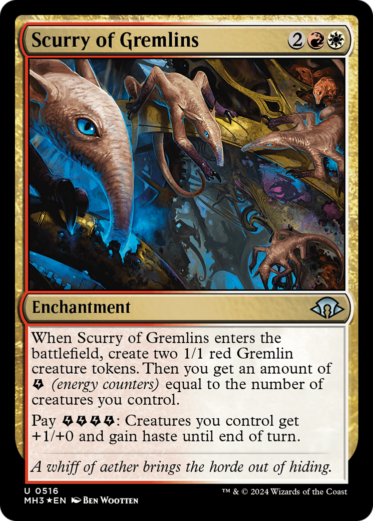 Scurry of Gremlins (Ripple Foil) [Modern Horizons 3] MTG Single Magic: The Gathering | Red Claw Gaming