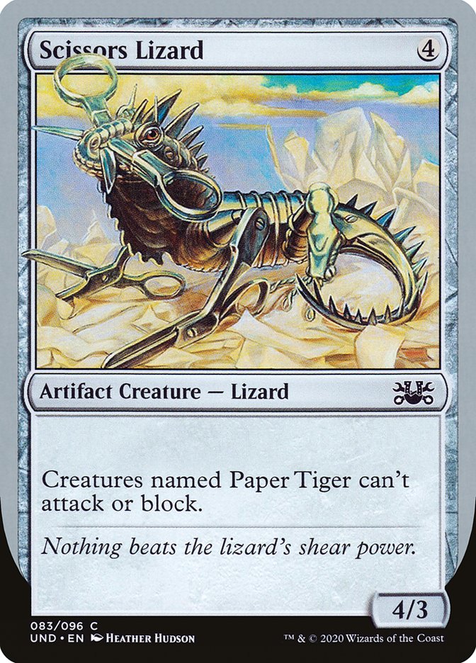 Scissors Lizard [Unsanctioned] MTG Single Magic: The Gathering | Red Claw Gaming