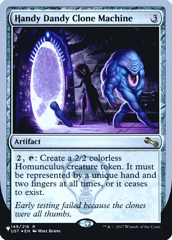 Handy Dandy Clone Machine (Unfinity Foil Edition) [The List] MTG Single Magic: The Gathering | Red Claw Gaming